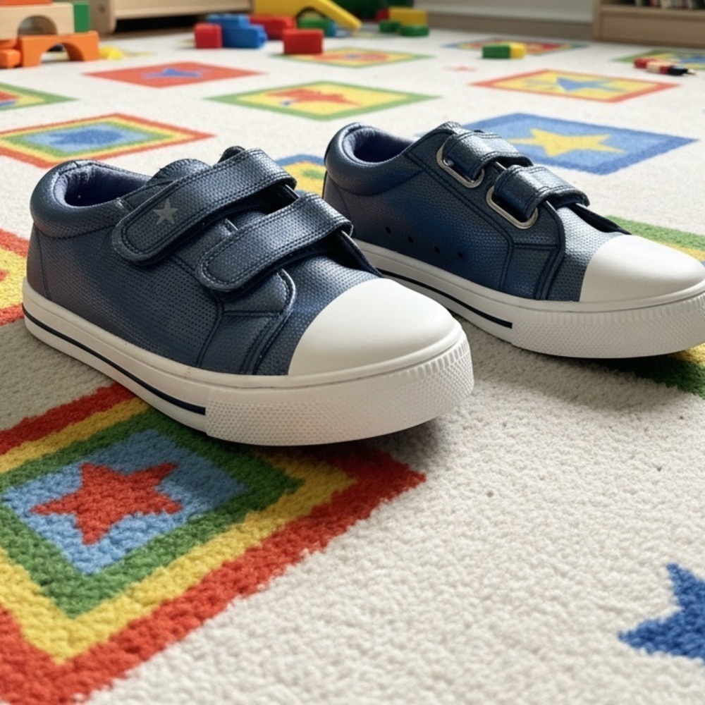 NWT Toddler Unisex Sneakers Navy Blue White size 11 - Picture 8 of 11